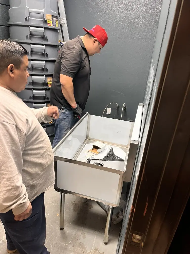 Commercial plumbing and sink installation in Mission Viejo