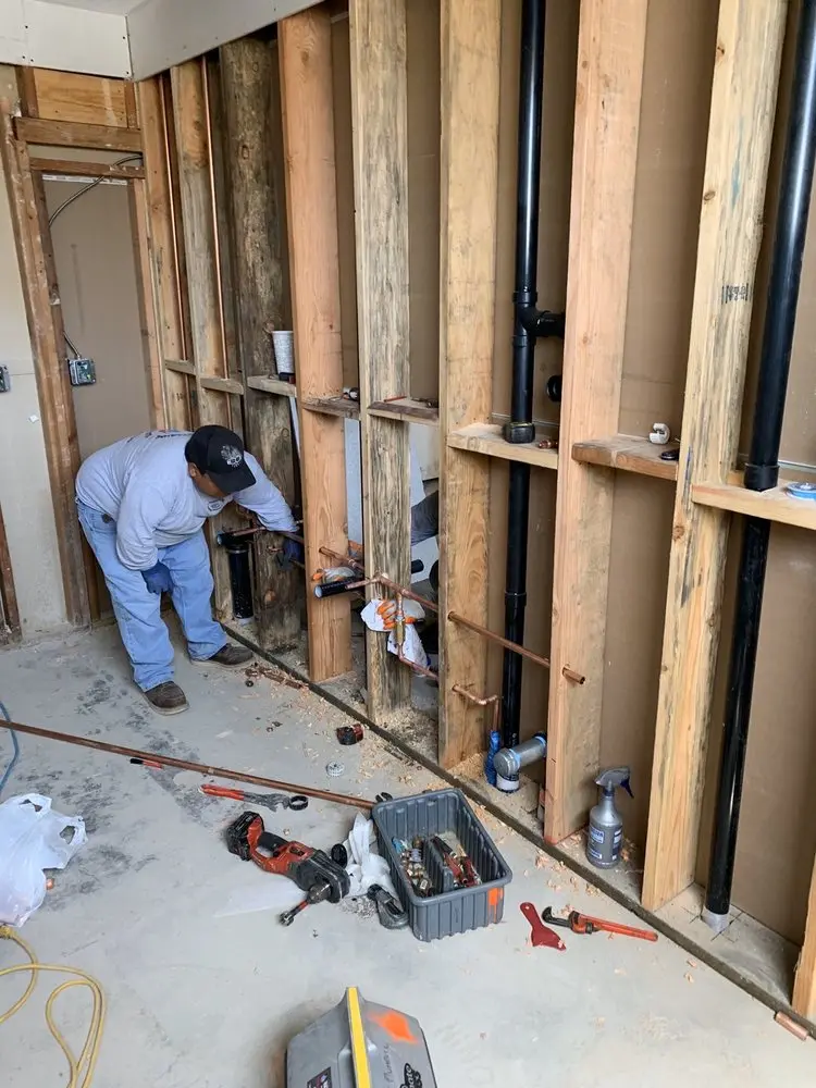 Commercial rough-in plumbing for Gas Line Repair in Mission Viejo